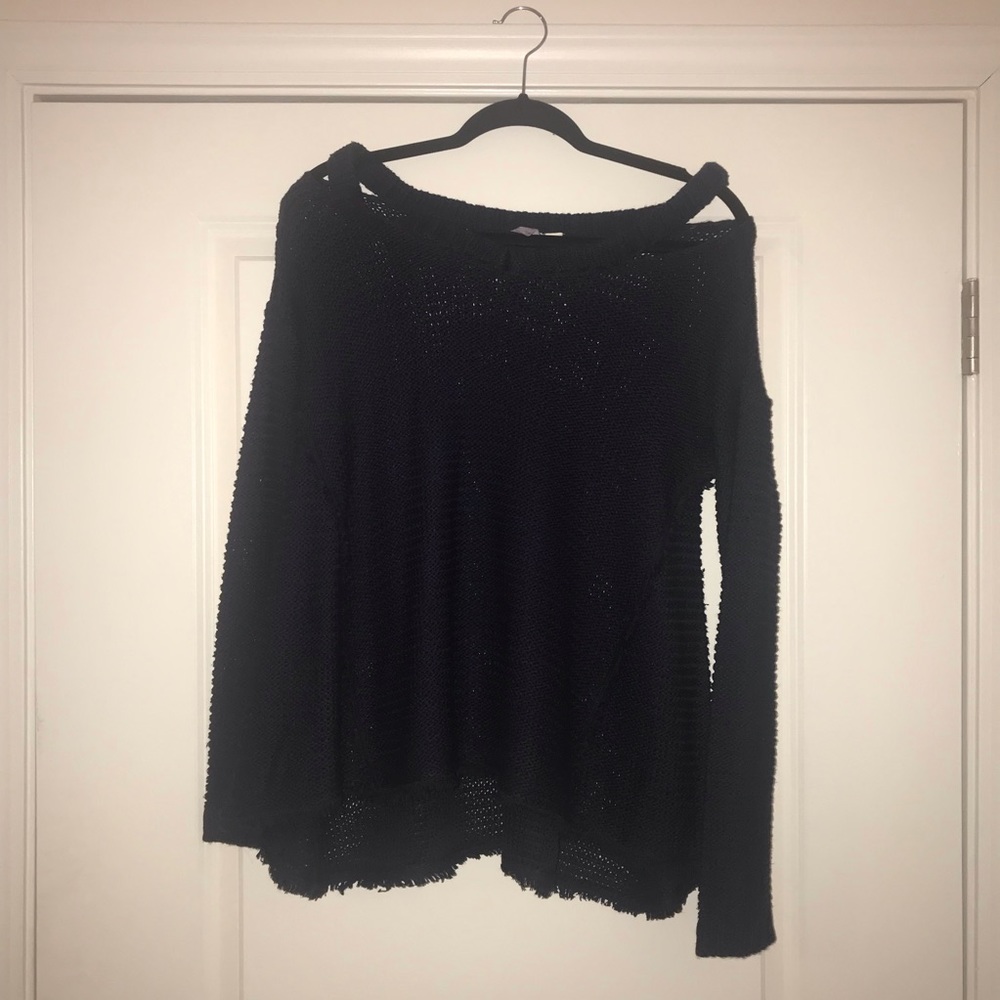 Oversized Distressed Sweater Alya - Francesca's